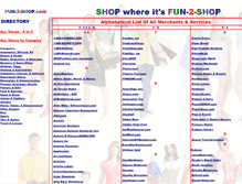 Tablet Screenshot of fun-2-shop.com
